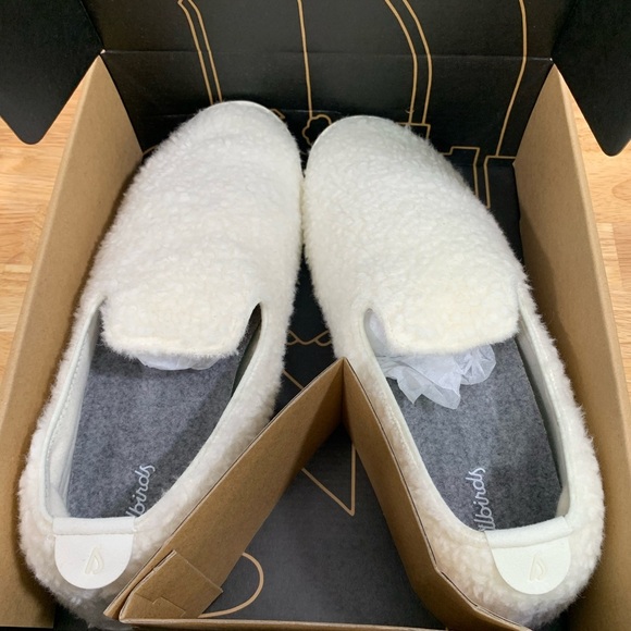 NEW Allbirds M 11 Wool Lounger Fluff Natural White Slip On‎ Loafer Shoes - Picture 1 of 11